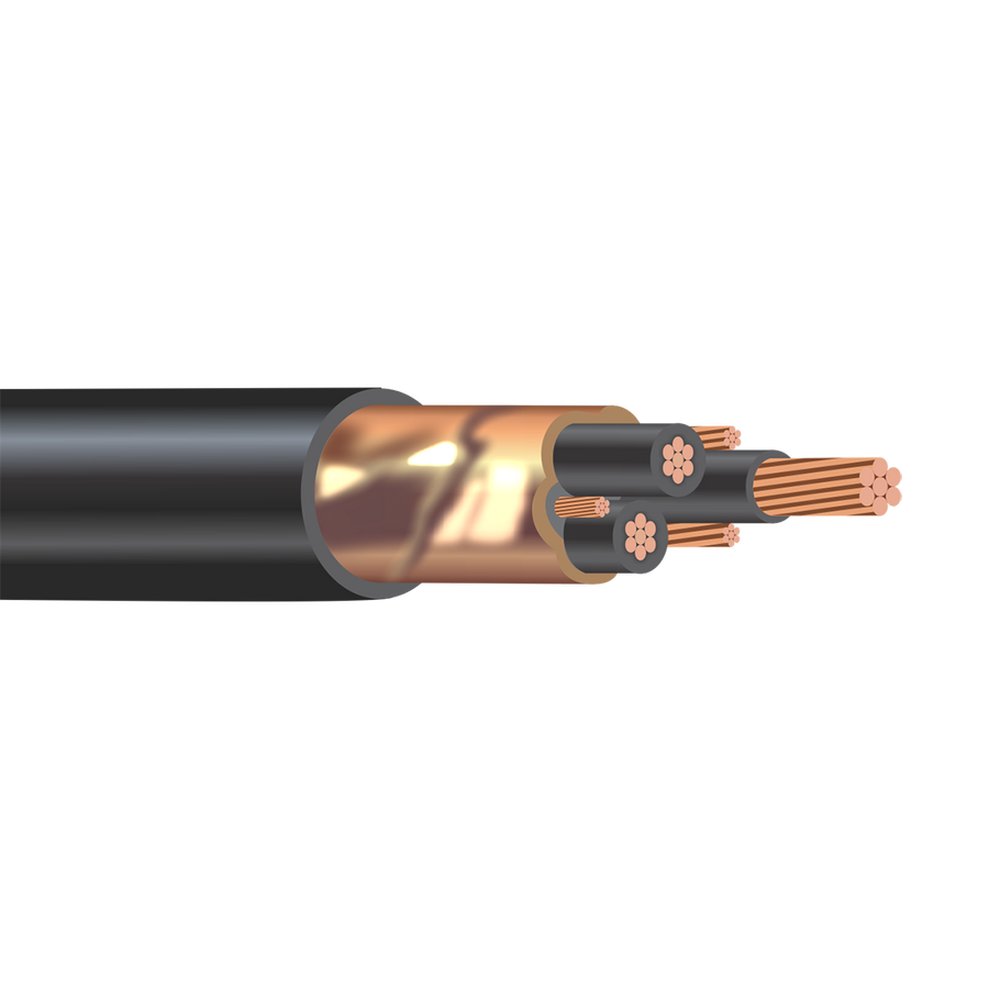 2/0 AWG 3C With 3/4 Ground Shielded XLP Insulation 600/1KV VFD Cable