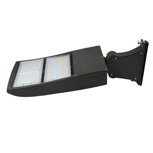 LED Shoebox & Area Light Fixture 200W 50K W/ Yoke Bracket Mount Bronze UL Listed