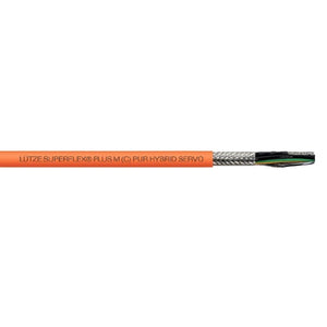 111632 L&Uuml;TZE SUPERFLEX&reg; PLUS M (C) PUR HYBRID SERVO 0.6/1 kV Combined Power Supply (4G2.5+(2&times;1.0)+(2&times;AWG22)) Cable Shielded
