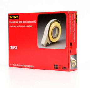 1"W Scotch H12 Filament Tape Hand Dispenser 7000005393 (Pack Of 6)