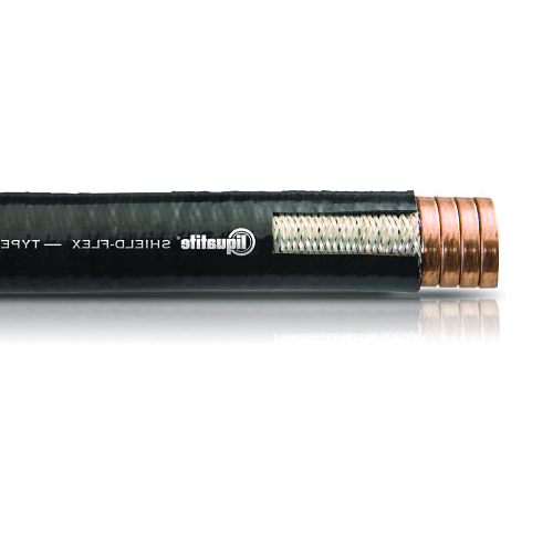 Electri Flexible Conduits Shield Interlocked Bronze TC Braid Type EMCS Liquidtight Jacket PVC