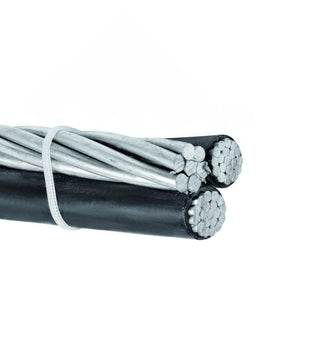 250' 4-4-4 Periwinkle Aluminum Triplex Overhead Service Drop Cable