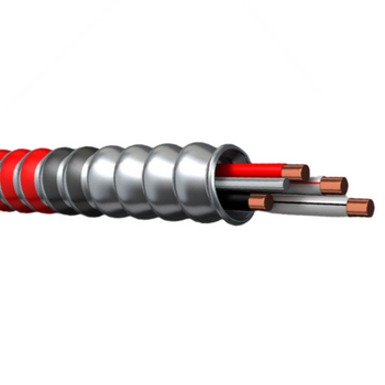 10-2C Solid Copper AC Plus™ Zinc Galvanized Steel PVC/ Nylon Insulation Interlocked Armor Cable