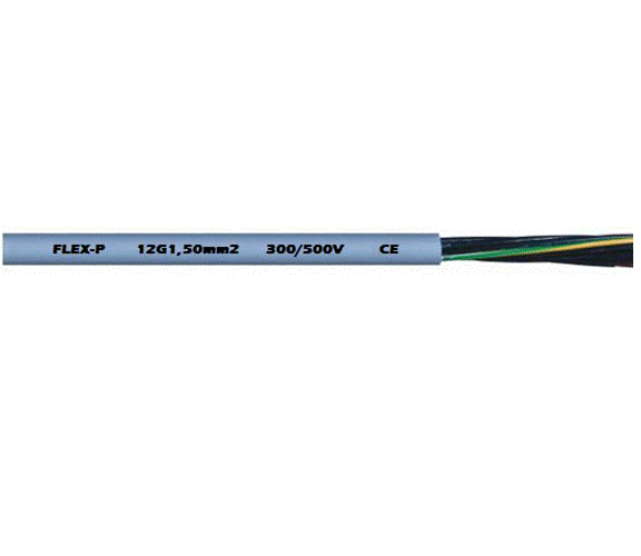 8 AWG 5 Cores 80/26 Stranded FLEX-P BC PUR Jacket Power And Control Cable 1600805