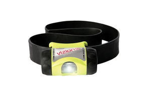 UK 3AAA Vizion I Rubber Helmet Strap Intrinsically Safe Head Lamp