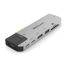 8 Ports Multimedia Hub USB-C Adapter with 4K 60Hz and Power Delivery 3.0 X40228