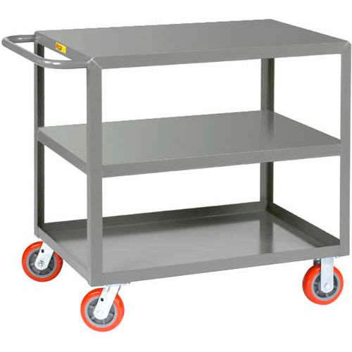 Welded Service Cart With 3 Shelves 2000 lb Capacity 48