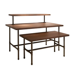 Pipeline Nesting Table Topper - Frame Dark Brown Top Econoco PSNTTOPSET