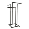 4-Way High Capacity Garment Rack w/ Straight Arms Econoco K80/MAB