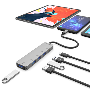 4 Port USB 3.0 Hub Adapter with USB-C PD 3.0 X40024