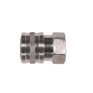 1/4" Female Stainless Steel Straight Coupler 86035SS