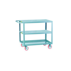 Welded Service Cart w/3 Shelves 1200 lb Capacity 32"L x 18"W x 35"H Gray Little Giant 3LG-1832-BRK