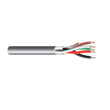 West Penn 3262 20 AWG 5C 7x28 Stranded BC Shielded Aluminum Foil TC CMR PVC Low Voltage Audio Communication Cable