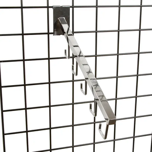 5-Hook Square Tubing Waterfall For Grid Panel Econoco GW/5H (Pack of 5)
