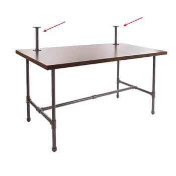 Pipeline Nesting Table Topper - Dark Brown Top Econoco PSNTTOP