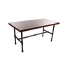 Pipeline Small Nesting Table - Dark Brown Top Econoco PSNTSSET