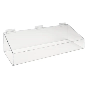 Acrylic Extra Support Tray W/ High Sides Slatwall Econoco HP/EST2408