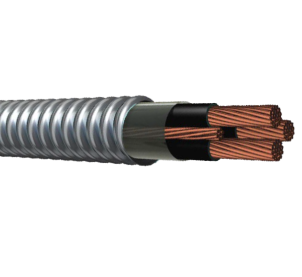 250/3C 4 BC Ground Stranded MC Intermediate And Feeder XHHW-2 Insulation Aluminum Armor Cable