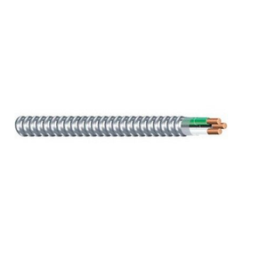 10-4C Solid Copper MC Lite® Metal Clad THHN/THWN Insulation 120/208V Aluminum Interlocked Armored Cable