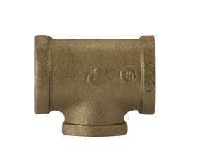 1 1/4" x 1 1/4" x 1" Bronze Reducing Branch Tee Fittings 44306