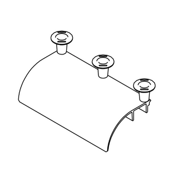 Cable Runway Radius Drop Cross Member Gray 5