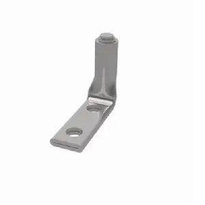 Burndy YA34A390 500 MCM 1/2" Stud 2 Hole 90 Degree Bent Standard Barrel Aluminum Terminal Lug