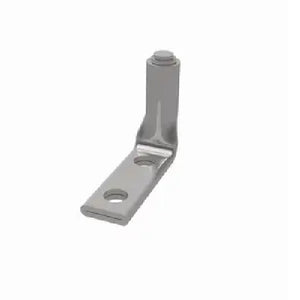 Burndy YA31A390 350 MCM 1/2" Stud 2 Hole 90 Degree Bent Standard Barrel Aluminum Terminal Lug