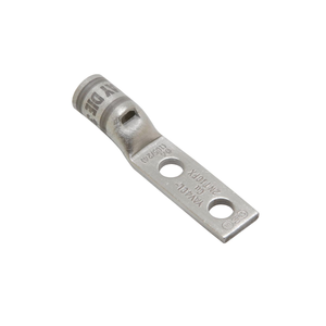 Burndy YAV28L2ENT14FX 4/0 AWG  1/4" Stud 2 Hole Inspection Window Standard Barrel Copper Terminal Lug