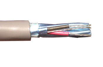 Alpha Wire 6073C 24 AWG 3 Pair Individually Foil Shielded FPP Insulation 300V Communication and Control Cable