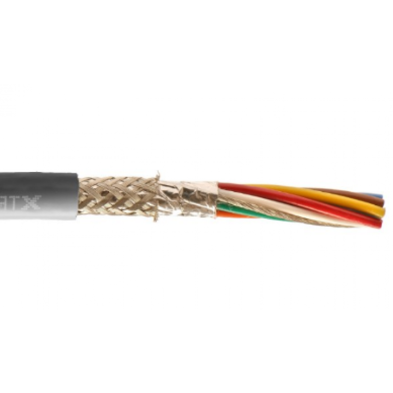 Alpha Wire 5687 26 AWG 8 Conductor SupraShield Premium Foil Braid 300V PVC Semi Rigid Insulation Xtra-Guard 1 High performance Cable