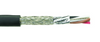 Alpha Wire 45196SL 22/6 22 AWG 6 Conductor 300V Foil Xtra Guard-4 Extreme Temperature TPE Cable