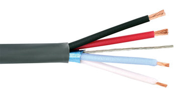 West Penn AQC351 22 AWG 3 Conductor Solid Water Resist Unshielded/Shielded Security Cable