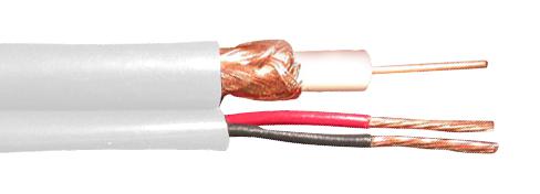 Belden 539945 18 AWG RG-6/U Siamese CCTV Audio Control Cable