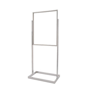 22" X 28" Single Bulletin Sign Holder With Rectangular Tubing Base Econoco BH30SC