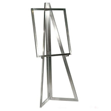 Bauhaus Floor Standing Folding Easel - Satin Chrome Econoco BH80SC