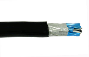 Alpha Wire 3408 18/8 18 AWG 8 Conductors 1000V Braid PVC Insulation Communication Control Industrial Cable