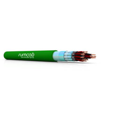 Sumsave® 113330010190500 17 AWG 3T Bare Copper Shielded TC Drain AS Z1HOZ1-K 300/500V Instrumentation Cable