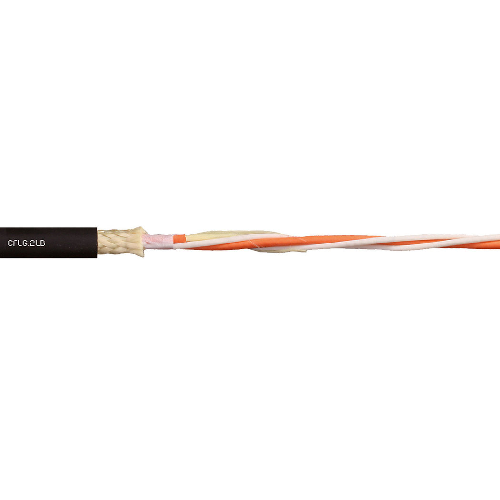 Igus CFLG-2LB-62.5/125 2Fiber Gradient Glass-Fiber 62.5μm Multimode Shielded Aramid Braid TPE Chainflex CFLG-LB Optical Cable