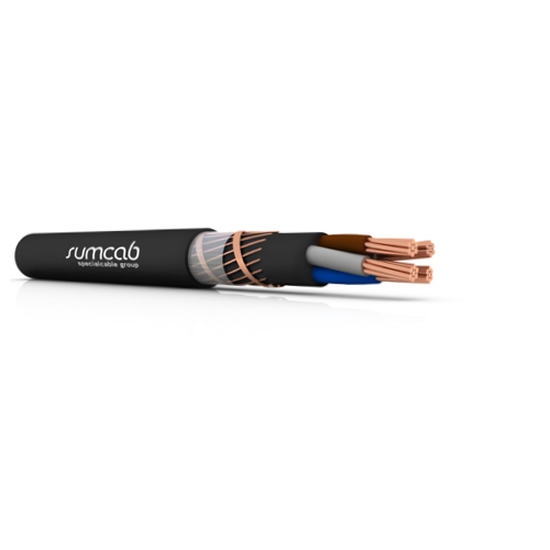 Sumsave® 113600030710000 350 MCM 3C Bare Copper Shielded Thermoplastic AS NHCH 0.6/1kV Screened Cable