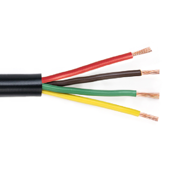 Waytek WT14-4 14 AWG 4C 19/27 Stranded Bare Copper Unshielded PVC 60V Trailer Cable