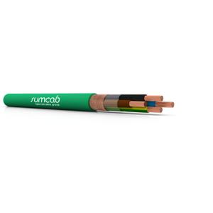 Sumsave 113400040450506 3/0 AWG 4C AS NHCH Bare Copper Braid Shielded Halogen-Free 0.6/1kV Screened Cable
