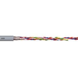 Igus CF211-05-01-02 20 AWG 1P Stranded Bare Copper Shielded TC Braid PVC 300V Chainflex® CF211 Data Cable