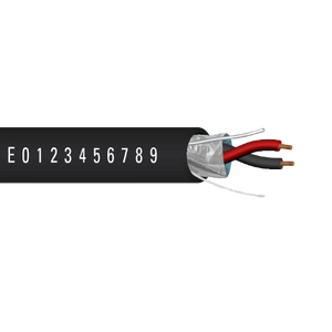 20 AWG 2C Bare Copper Shielded Plenum Low Smoke PVC Jacket 75C 300V Mic Line Level Control Cable