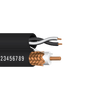 18 AWG 1C Solid BC Braid 18/1P Unshielded Twisted RG6/U Riser FR PVC 75Ohm 300V Camera Cable