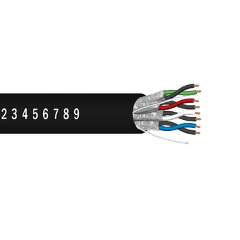 22 AWG 4P Tinned Copper Individually Shielded Plenum FEP PVC Jacket 300V Mic Line Level Contol Cable