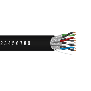 22 AWG 4P Tinned Copper Individually Shielded Plenum FEP PVC Jacket 300V Mic Line Level Contol Cable