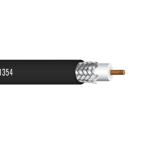 RG8/U Riser Solid Bare Copper 50Ohms Al PE TC Braid PVC Wireless Broadcast Cable