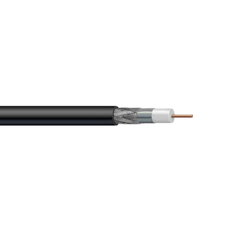 Wavenet RG6URXX2 18 AWG 1C Solid Copper Clad Steel RG6/U Dual Shielded CMR CATV 75Ohm Coaxial Cable