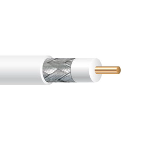 Wavenet RG6UPWH4 18 AWG 1C Solid Copper Clad Steel RG6/U Dual Shielded CMP CATV 75Ohm Coaxial Cable