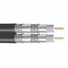 Wavenet RG6QRWH2-500SM 18 AWG 1C Solid Copper Clad Steel RG6 Quad Siamese CATV 75Ohm Coaxial Cable